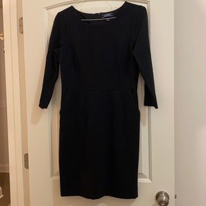 Ponté shift dress with pockets